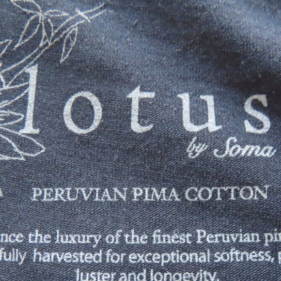 Peruvian Pima Cotton Tank Top Casual Geometric Print Large Soft Comfortable Soma - Picture 3 of 8